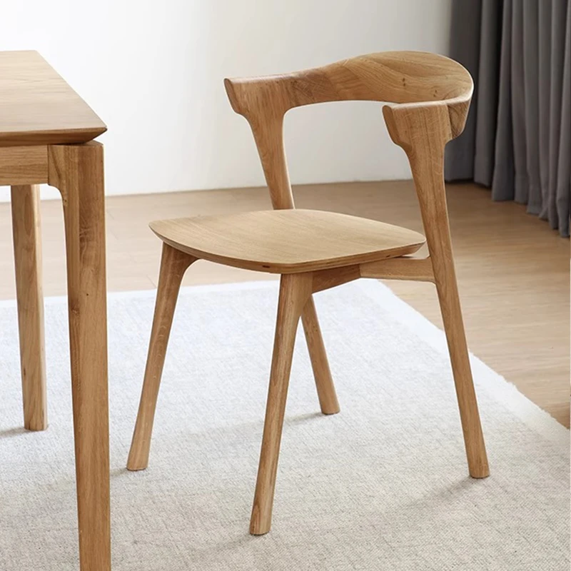 

Nordic Dining Chairs Style Home Lounge Luxury Back Fabric Trendy Simple Modern Elegant Chairs Designer Cadeira Room Furniture