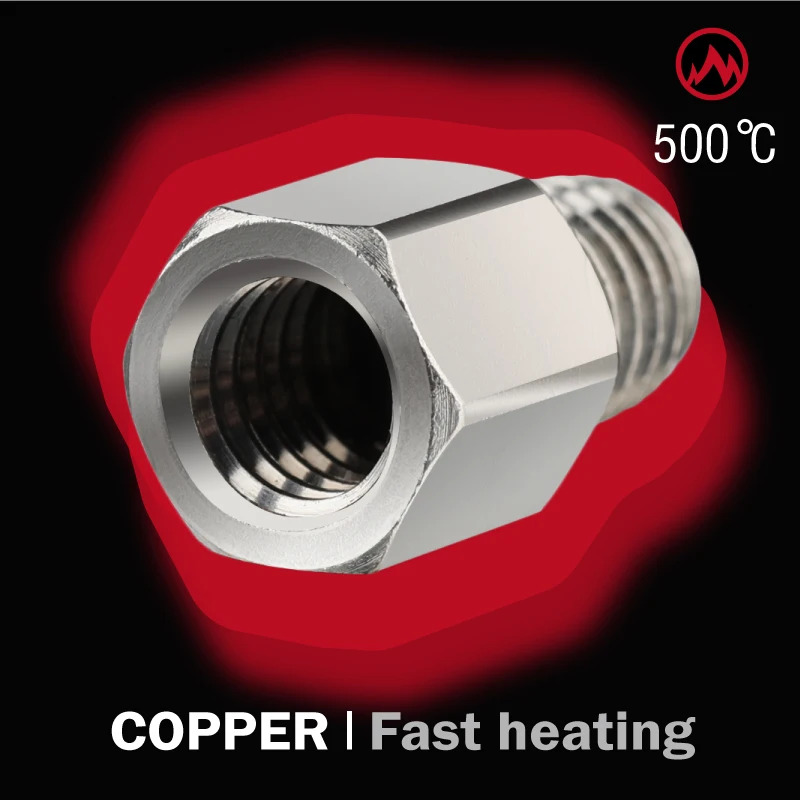 Adaptador v6 Plus Suave para Aumentar o Fluxo de Impressão 3d de Alta Velocidade Rapid Hot End Bicos Cht Adaptar-se a v6 - Imagem 4