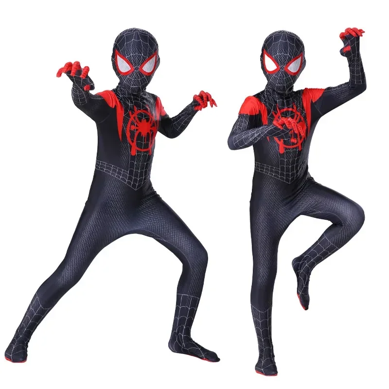 Spiderman Cosplay Fantasy Costumes Jumpsuit for Boys Girls Miles Morales Superhero Halloween Carnival Zentai Bodysuit cosplay jumpsuit superhero cosplay costume kids cosplay costume
