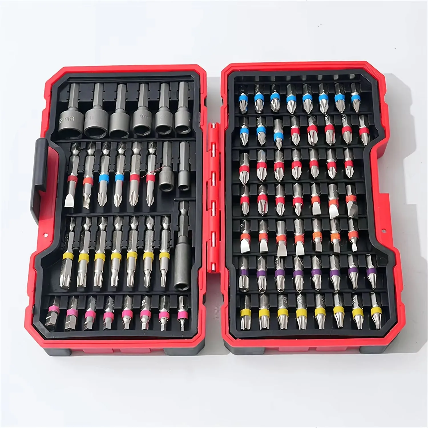 Enhanced 83-Piece Premium Impact Drill Bit Set with Magnetic Non-Slip Nut Driver