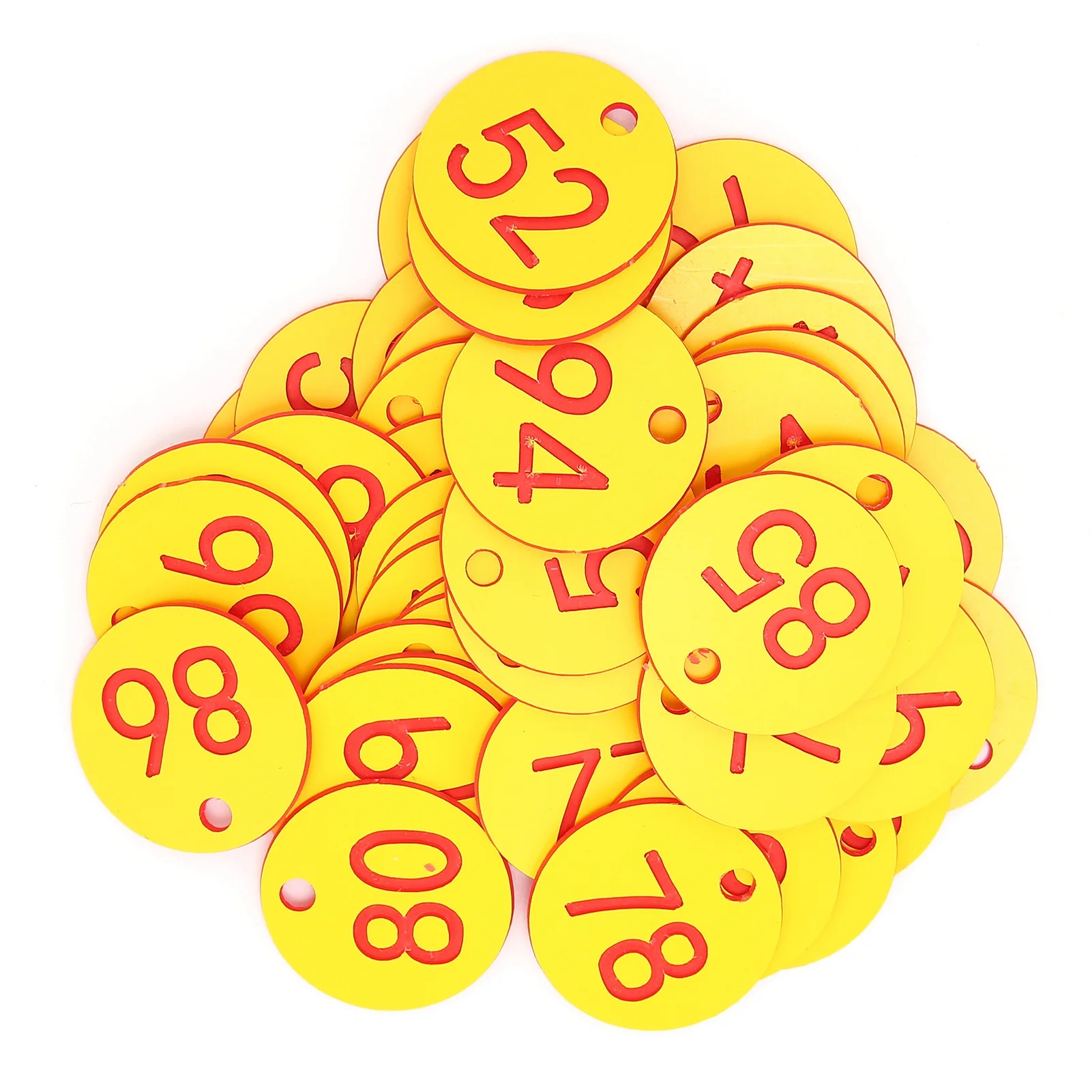 Beekeeping Tools Beekeeping Accessories 1-100 Beehive Tags ABS Round Numbered Sign Labels with Hole Livestock Accessory Beehive Mark Board Tag