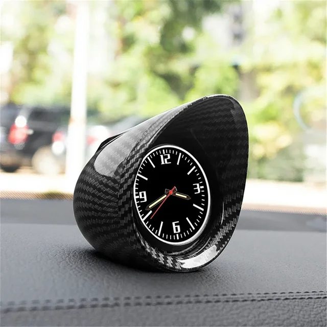 Car Interior Dashboard Ornament Clock SUV Car Console Car Watch Electronic Backlight Decor Accessories High-Precision Mini Clock
