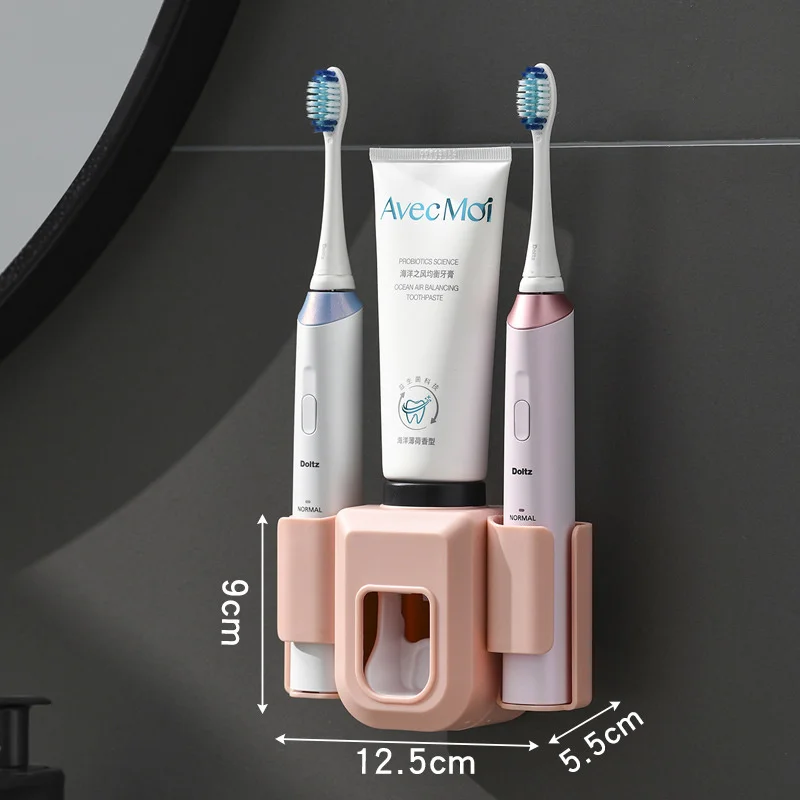 Electric Toothbrush Holder Double Hole Wall Toothbrush Organizer Stand Brush Holder Bathroom Accessories
