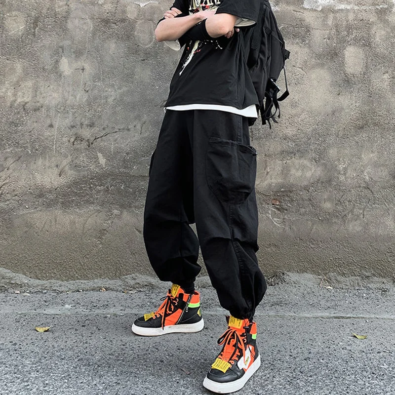 Japanese Fashion Joggers Men Black Army 