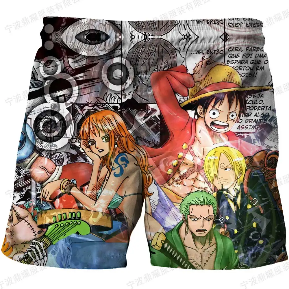 

One Piece Shorts Luffy Cosplay Costume Boys Shorts Kids Clothes Children's Short Pants Baby Boy Clothing Summer Beach Shorts