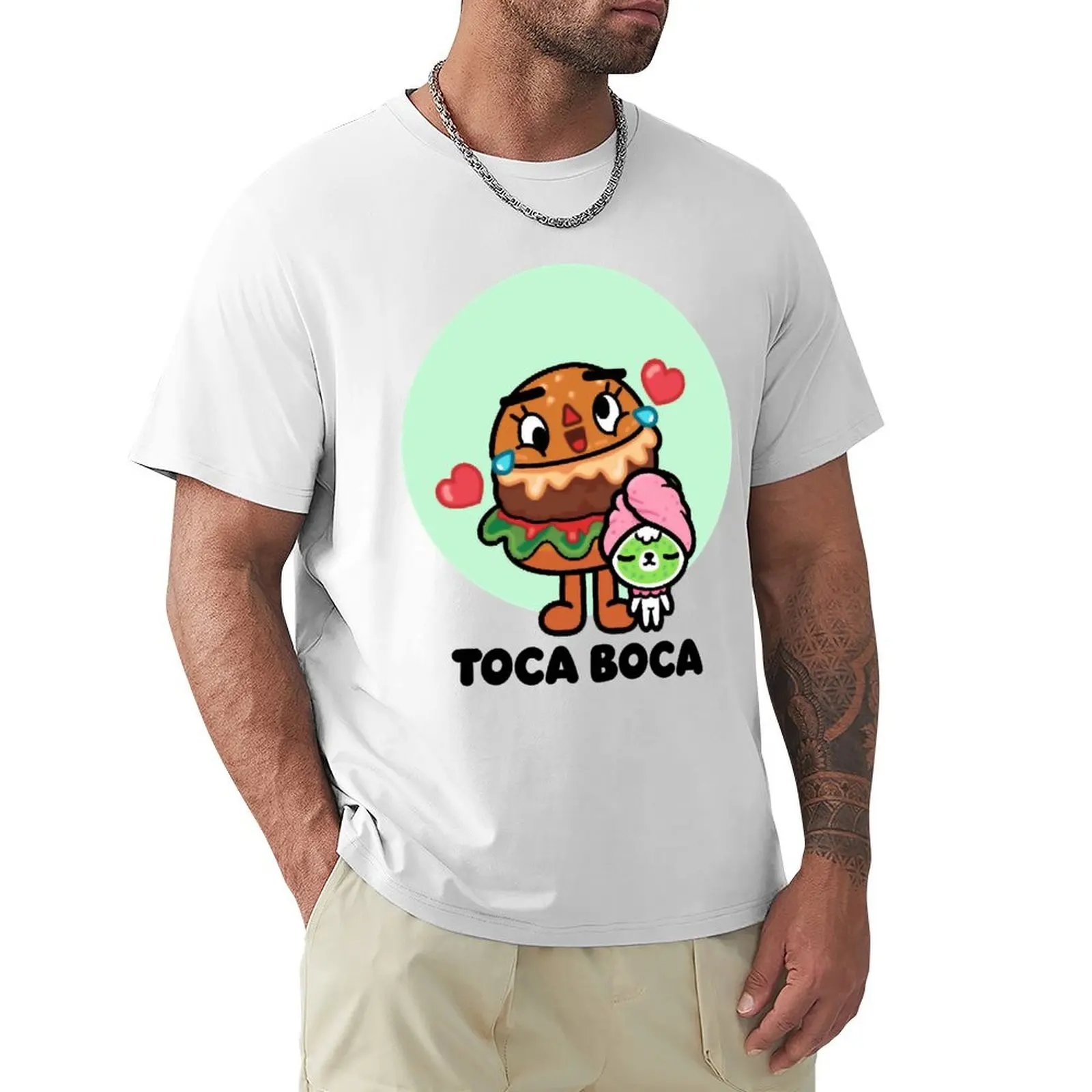 

toca boca T-shirt blacks vintage sweat aesthetic clothes tshirts for men