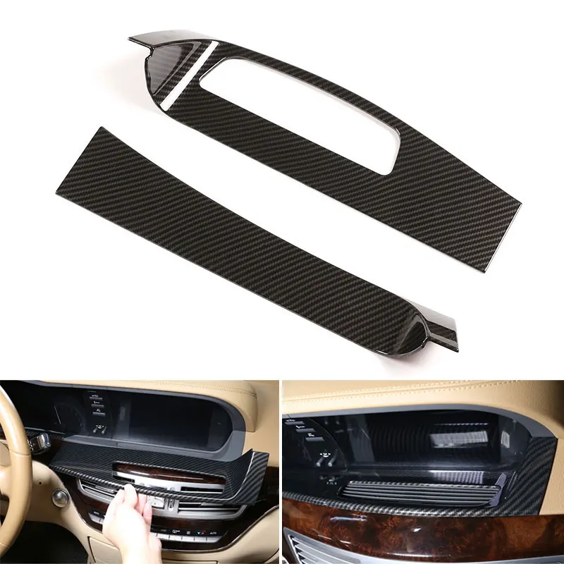 

Аксессуары для автомобилей Mercedes Benz S class W221 2008-2012, панель приборной панели, нижняя поверхность, панель, крышка ABS, фотоотделка
