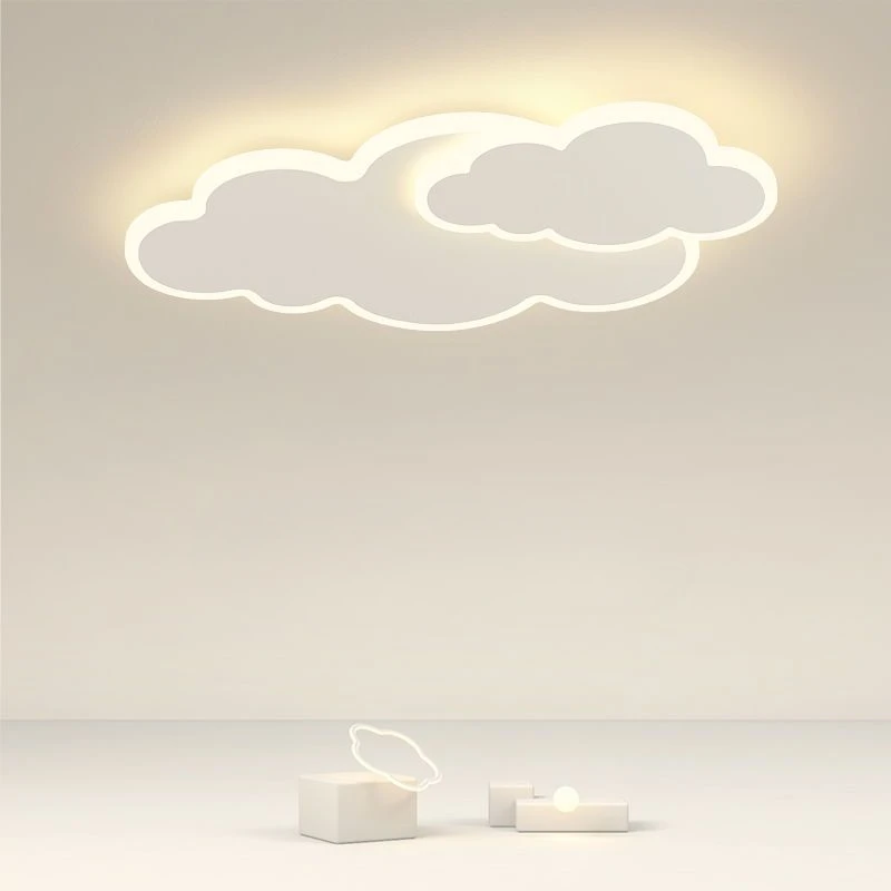 어린이용 천장 램프, 북유럽 심플한 아트 룸 장식, 침실 서재 클라우드 천장 조명 샹들리에, 걸이식 고정장치 LED 조명