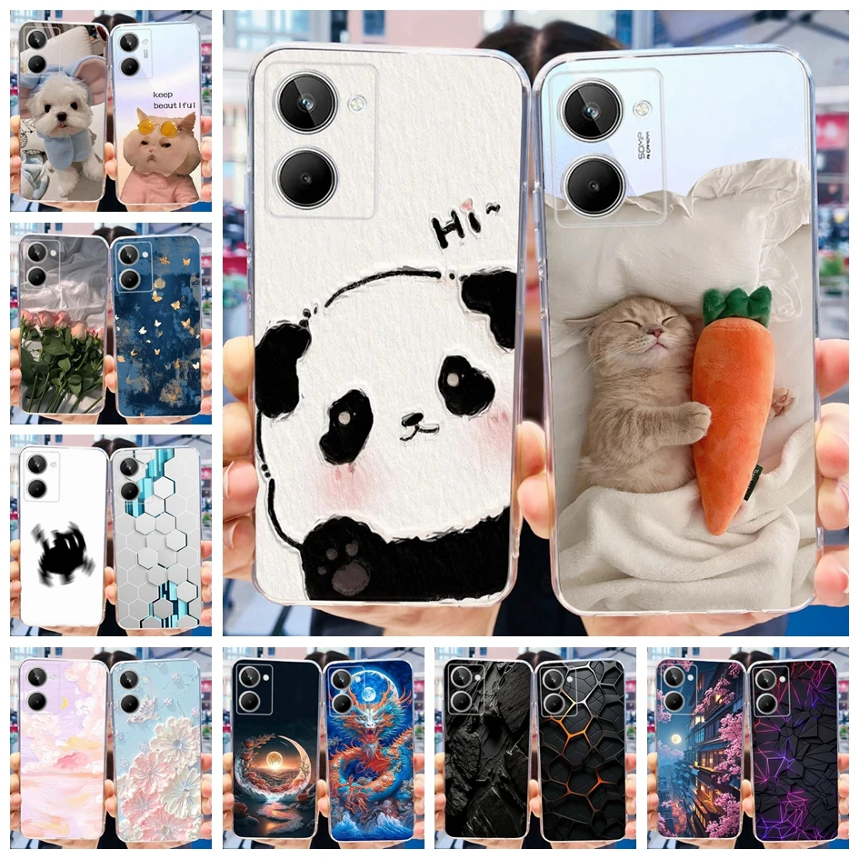 Cute Panda Cartoon Slim Soft Clear Silicone Phone Case