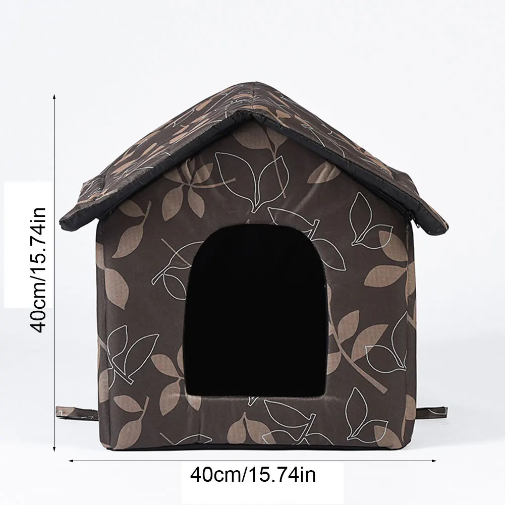 Waterproof Pet Bed House Warm Cat Bed Cave Kitten Cave Hut for Indoor and Outdoor Use