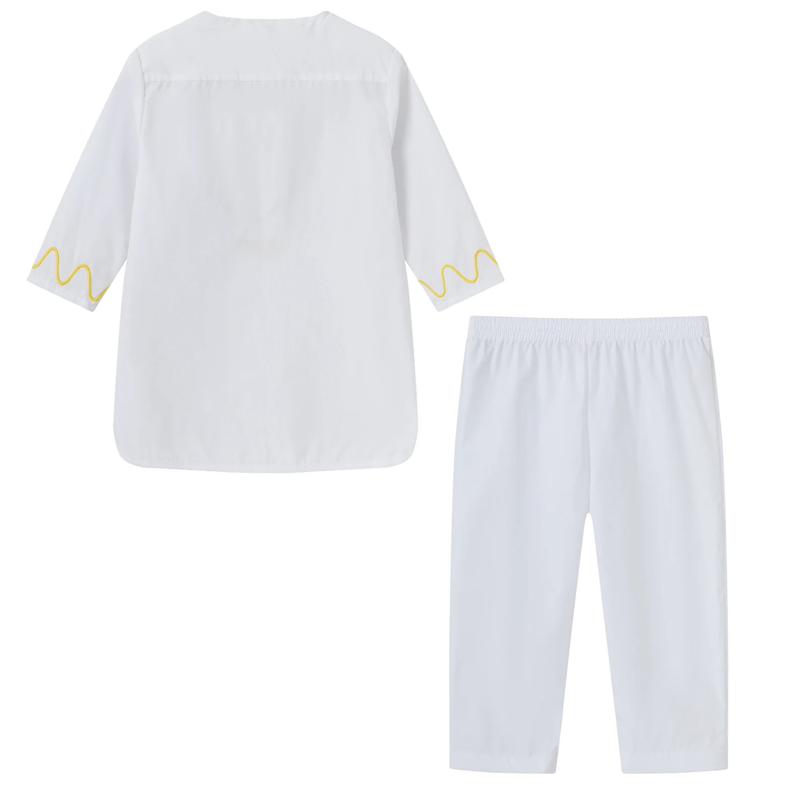 مجموعة رداء جيب ربطة عنق مستديرة بأزرار شرق أوسطي...