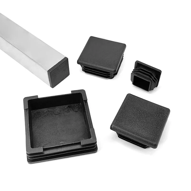 10mm-50mm Furniture Table Foot Tip Chairs Legs Pad Protector Cover Square Screw Caps Pipe Plug Lid Tube Hole Protection End Cap table foot pad table leg tips floor protector caps silicone rubber caps rubber caps silicone rubber plugs pipe end cap