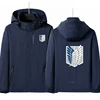 Attack on Titan printing High Quality Spring and autumn Unisex Camping Clothes Hiking Jacket Waterproof Thin Safari Windproof 3