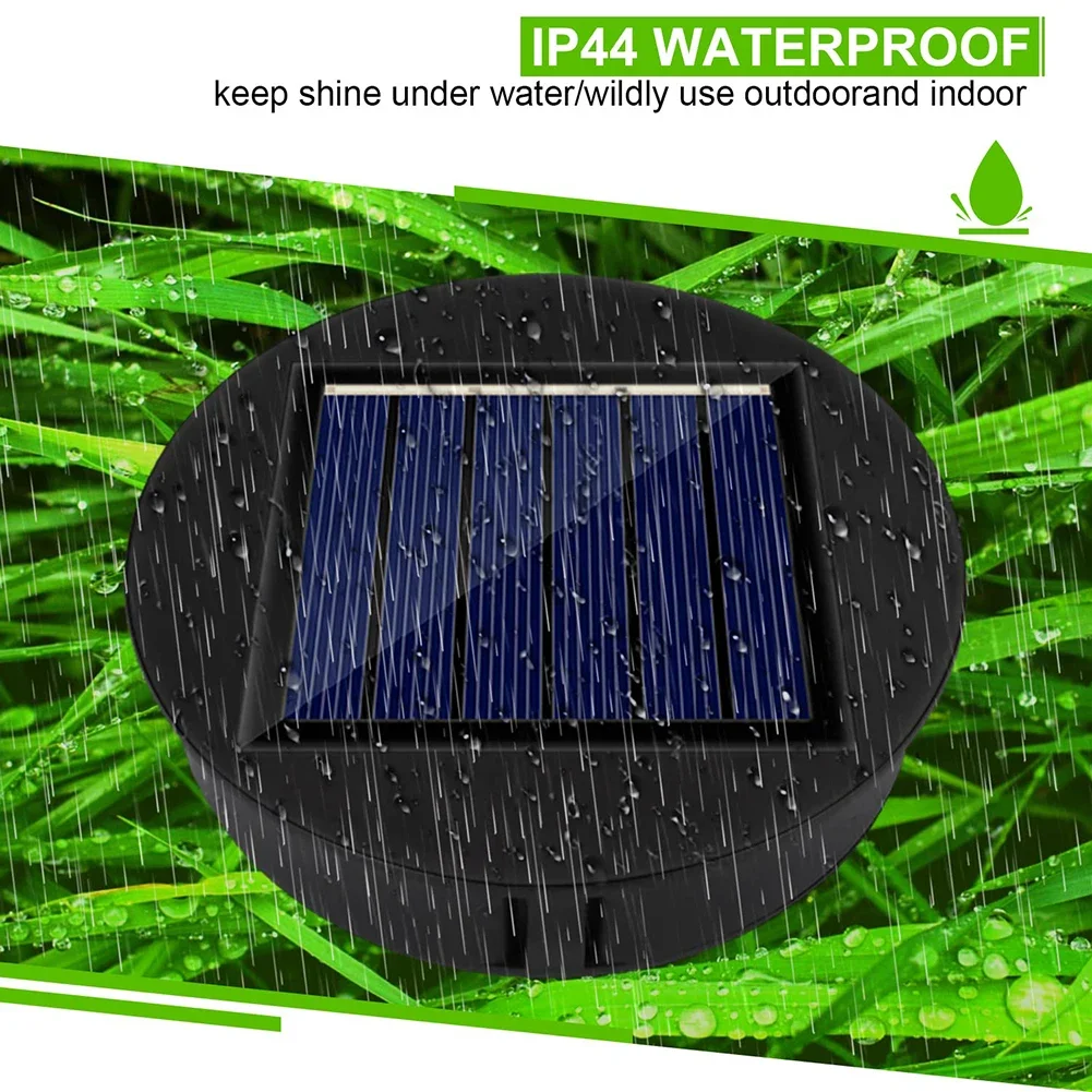 LED Solar Lights Replacement Tops Solar Panel with Switch Outdoor Hanging Lanterns Parts Waterproof Garden Lighting Accessories