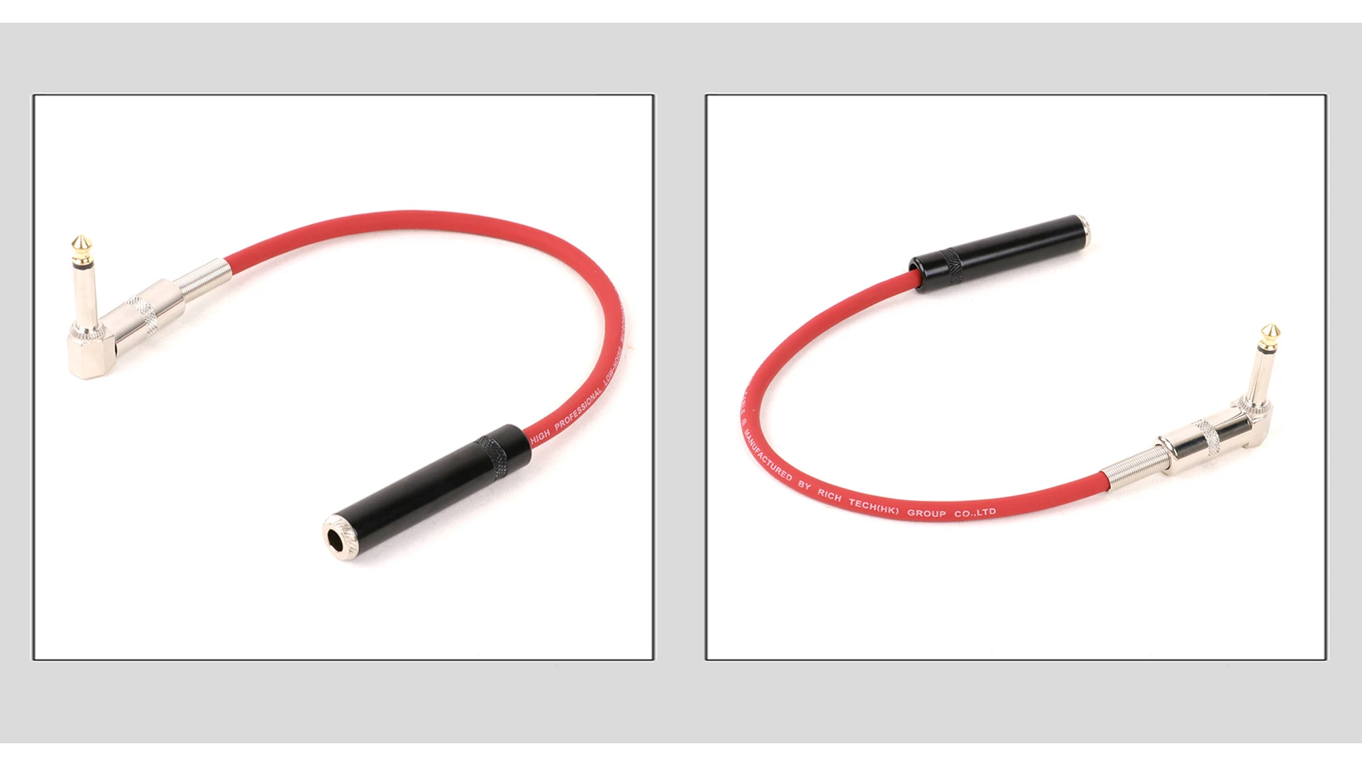 1 STÜCK Rechtwinklig 1/4 Zoll TS Mono Stecker auf gerade 6,5 Stereo-Buchse Audiokabel 90 Grad Biegung 6,35 Audio-Verlängerungskabel – Detail 8