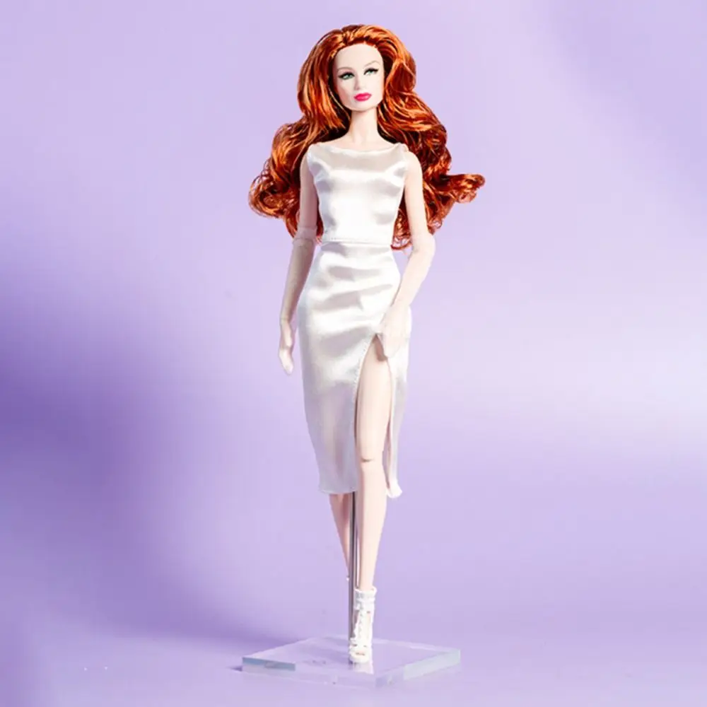White Doll Party Dress for 30cm BJD Dolls
