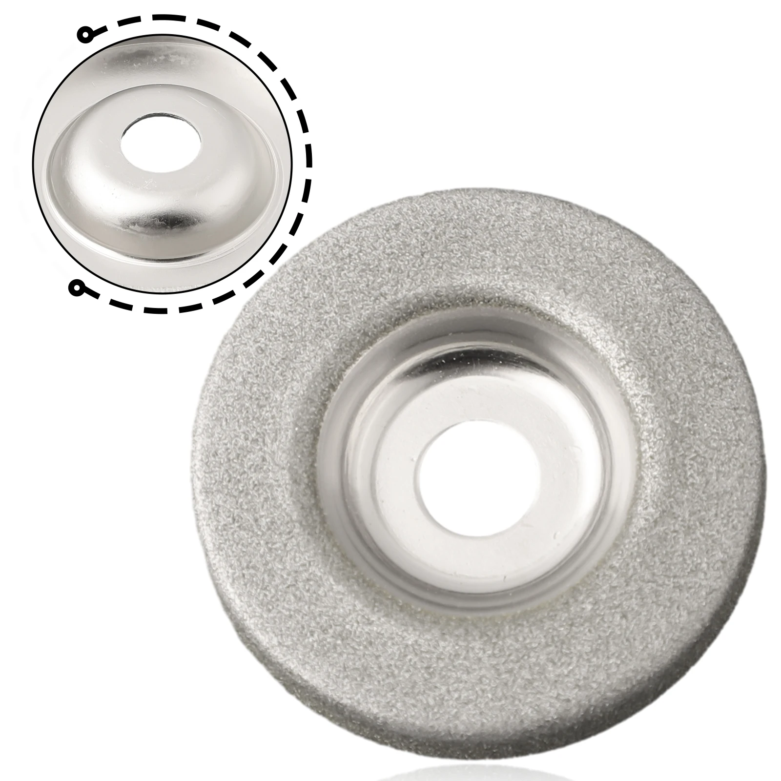 

1pc Diamond Grinding Wheel Cup Emery Milling Cutter Grit150/180/360 Circle Sharpener Stone Sharpener Angle Cutting Wheel Tools