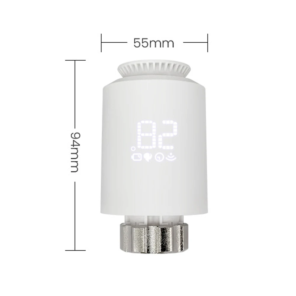 Electric Thermostat, Thermostatic Radiator Valve-Tuya Zigbee Thermostatic Radiator Valves Wireless App Control Heating Thermostat