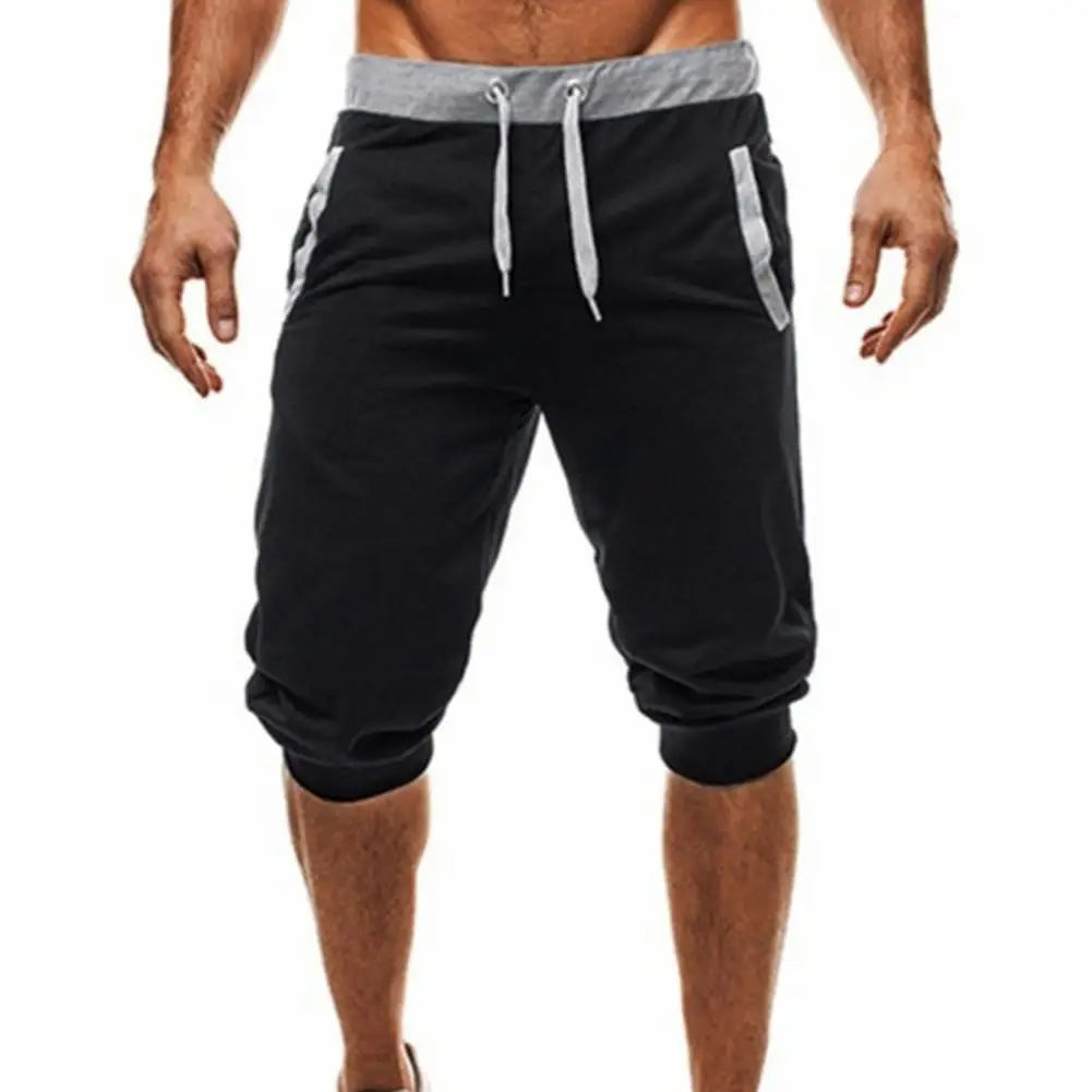 Summer Mens Shorts Fashion Baggy Short Pants Male Casual Trousers Drawstring Elastic Waist Jogger Workout Slacks Sweatpants