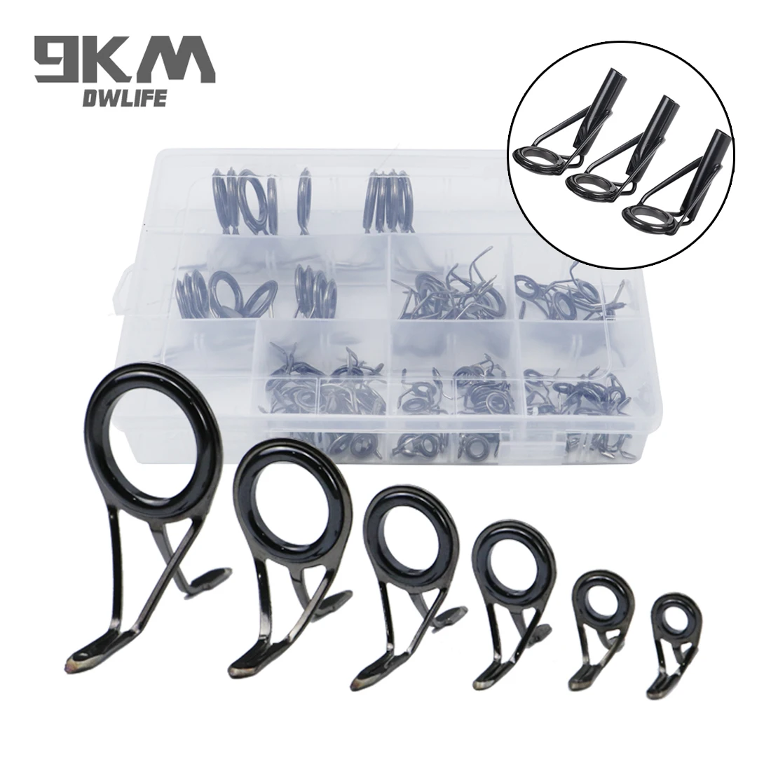 Fishing Rod Guide 50pcs Spinning Casting Rod Building Kit Stainless