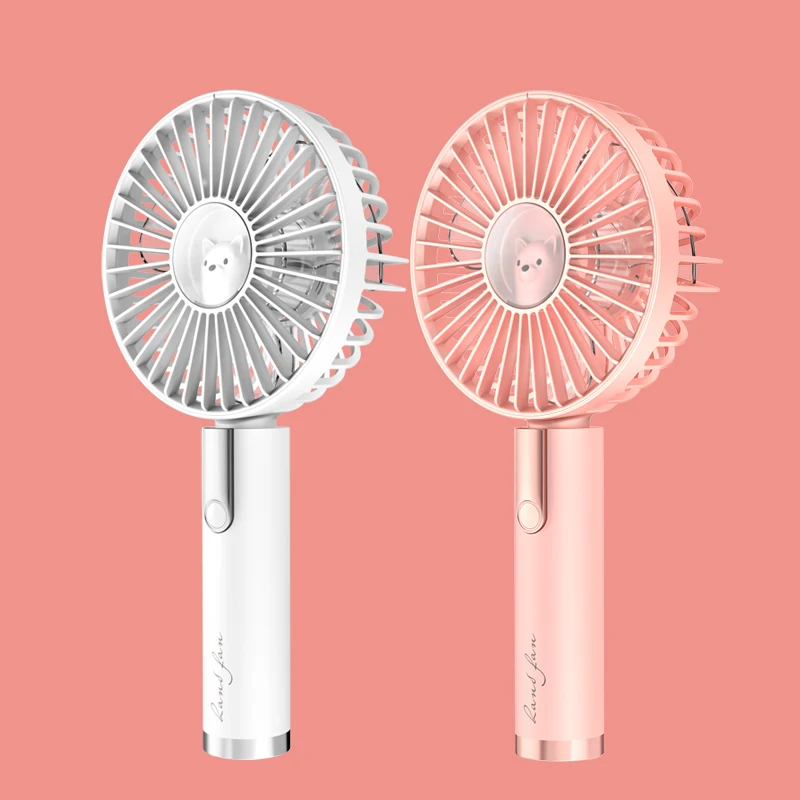 Portable Hand Fan Mini USB Rechargeable Fans USB Rechargeable Summer Desk Handheld Air Conditioner Cooler For Outside Travel