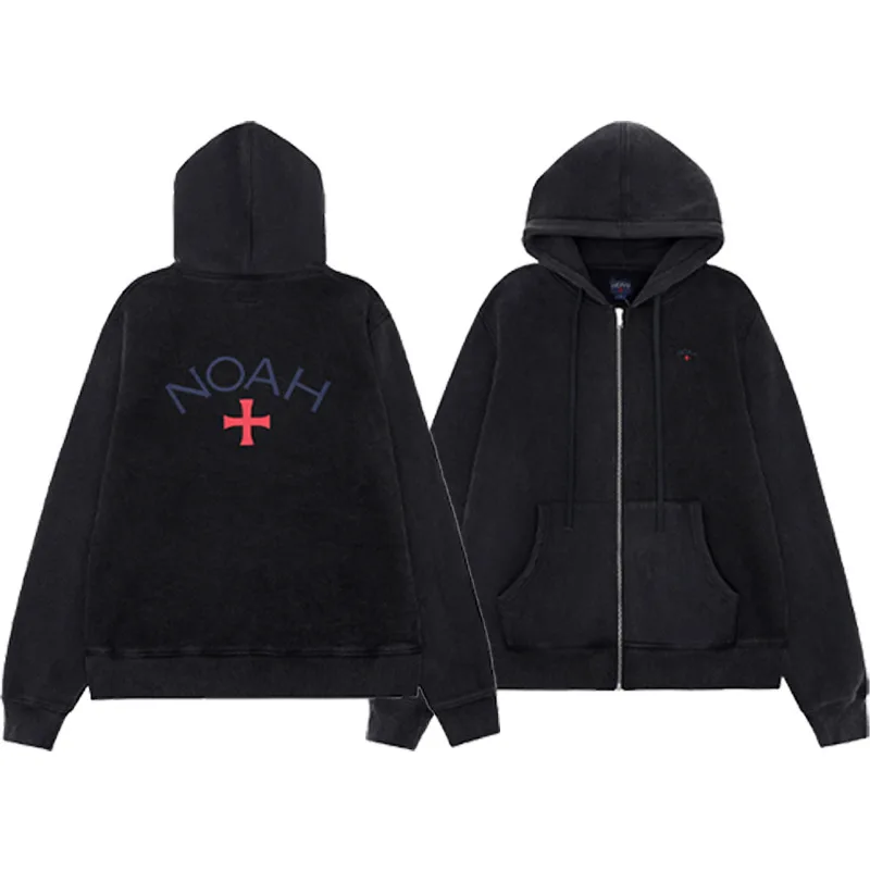 

Embroider Hooded Hoodies Cardigan Patchwork Thick Solid Sweatshirts Vintage Pullovers Velvet Loose Hooded Fleece Sweatshirt