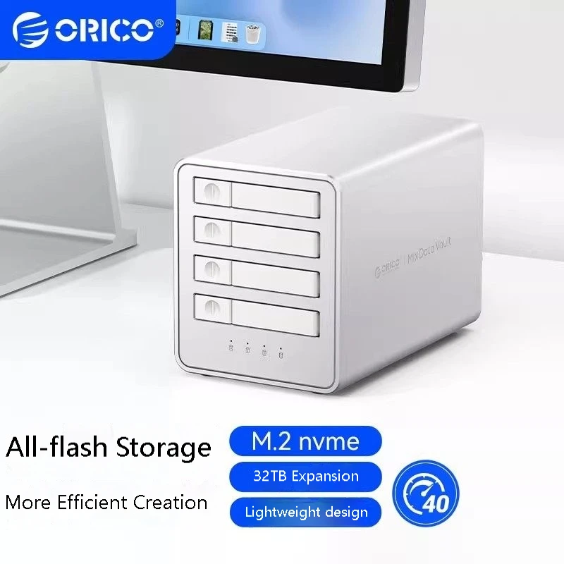 ORICO 8848RC3/8858RC3 All-Flash SSD Enclosure with 40Gbps USB4