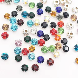 Shimmering Crystal Glass Silver Rhinestones for DIY Clothing and Fabric Crafting (Mix color-S)