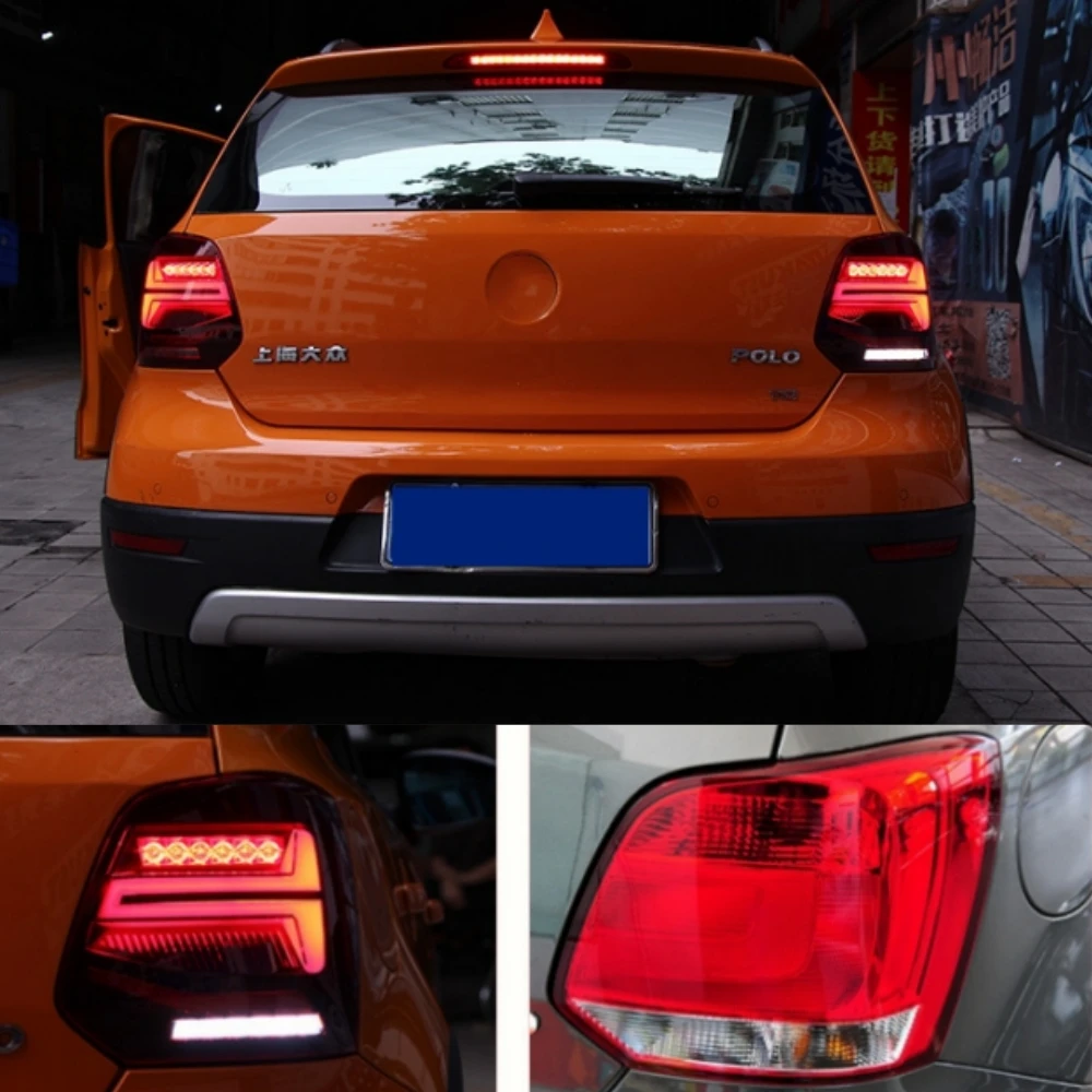 

Car Lights For Volkswagen VW Polo Taillights 2011-2018 Polo Modified LED Running Lights Brake Lights Car Rear Tail Lamp Assembly