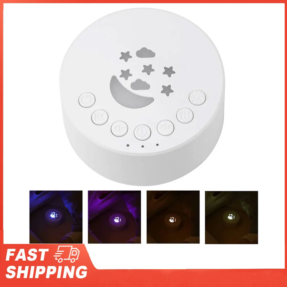 Infant Sleep Sound Machine with Soothing Sounds and Night Light Timer