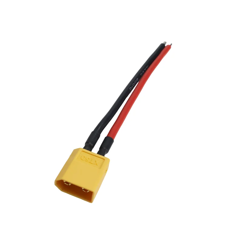 Connecteur mâle femelle de batterie XT60, 4 pièces, câble en Silicone de 10cm 14awg pour avion RC, batterie Lipo ESC FPV Drone étendre – Image 6