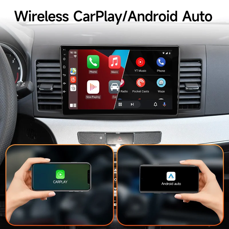 thumbnail image 2 of 6 128GB 10"For Mitsubishi Lancer 2008-2012 Android 13 CarPlay Car Radio GPS CAM 2 of 13