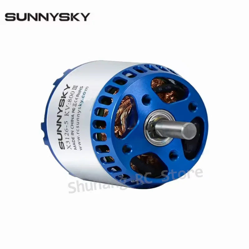 SunnySky X Series X3126 550KV/760/800KV Brushless Motors 3-6S No-load current 1.1A 1.6A 1.9A for RC Drones Fixed Wing Helicopter thumbnail 2