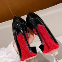 New High Heels 2025 Hot Selling Solid Color Women's Single Shoes Pointed Toe Stiletto Heel Slip-on Party Banquet Fashion Shoes