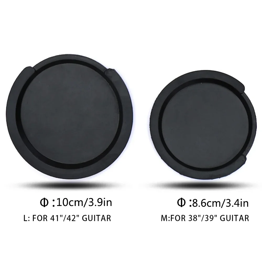 Silicone Acoustic Classic Guitar Sound Hole Cover Guitar Noise Reduction Accessories 2 Sizes Buffer Block Stop Plug Parts guitar accessories