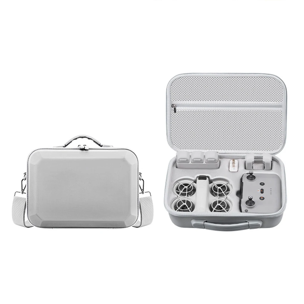 Storage Bag for DJI NEO Integrated Carrying Case Handbag Travel PU Suitcase with Shoulder Strap Drone Accessories