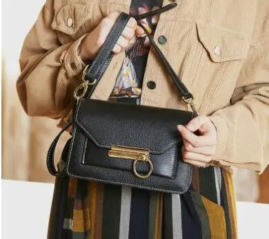 

Summer women's 2022 new Korea first layer cowhide messenger bag