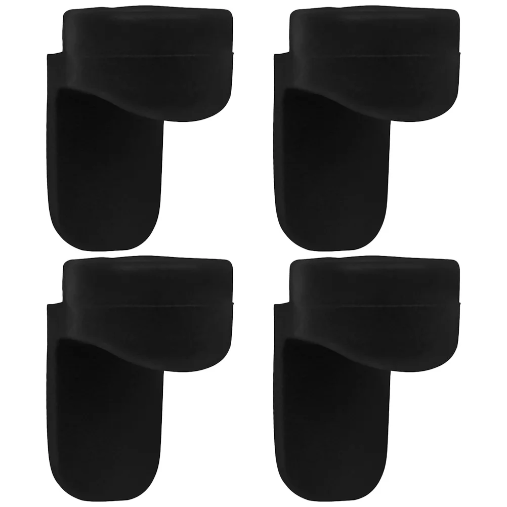 

4 Pcs Clarinet Round Color Long Handle Thumb Pad (black) *4pcs Instrument Finger Rest Cover Cushion Silicone Support Silica Gel