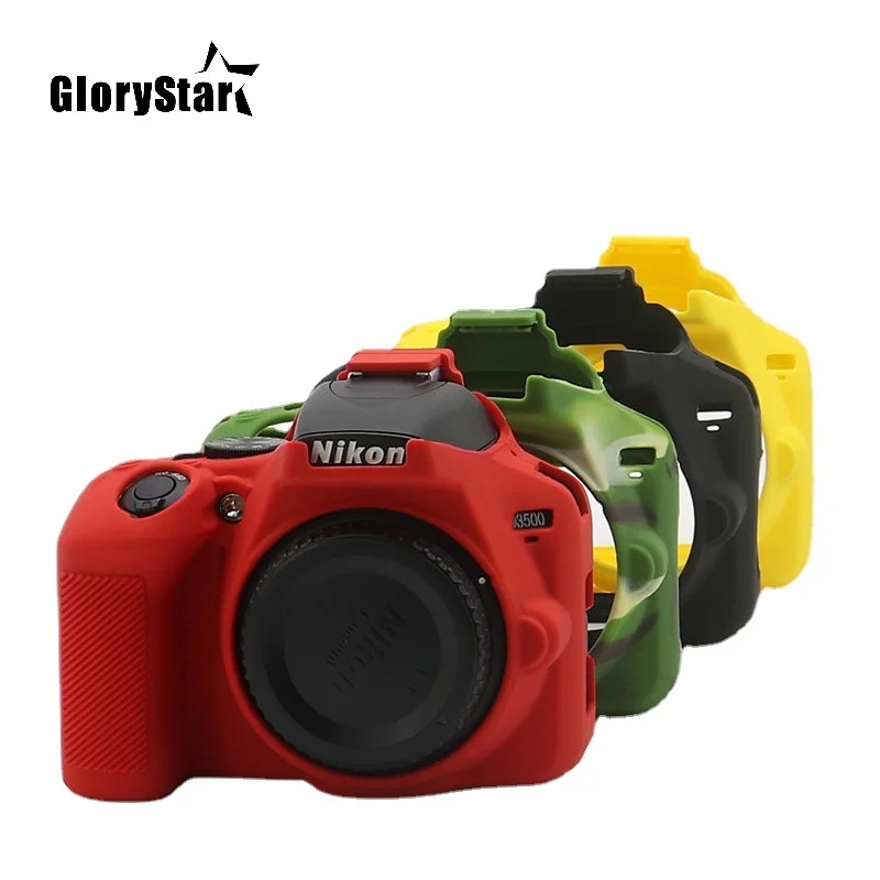 Yumuşak silikon DSLR kamera çantası çanta kılıfı Nikon Z7 Z6 Z5 D780 D750 D850 D3300 D3400 D3500 D5300 D5500 D5600 d7100 D7200 D7500