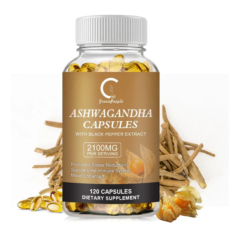 Organic Ashwagandha Extract Capsule Anti-oxidation Lipid-lowering Decompression Improving Sleep Enhancing Immunity ashwagandha supplement