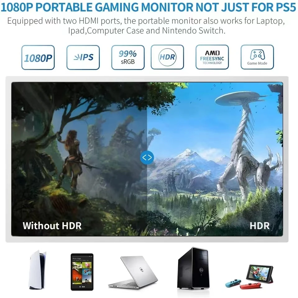 ޴ Ips 4k 60hz ÷, 15.6 ġ LCD HD , HDMI 2  , PS5 ġ  ȭ