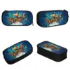 Dog Man Dogman Movie Comic Pencil Cases Cartoon Animals Pen Box Bags Student Large Storage Students School Zipper Pencilcases 2