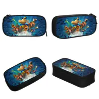 Dog Man Dogman Movie Comic Pencil Cases Cartoon Animals Pen Box Bags Student Large Storage Students School Zipper Pencilcases 2