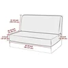 2pcs/set Stretch Velvet Sofa Bench Cover RV Dinette Cushion Covers Soft Sofa Seat Backrest Cover for RV Camper Car Decor 2