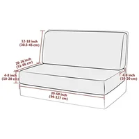 2pcs/set Stretch Velvet Sofa Bench Cover RV Dinette Cushion Covers Soft Sofa Seat Backrest Cover for RV Camper Car Decor 2