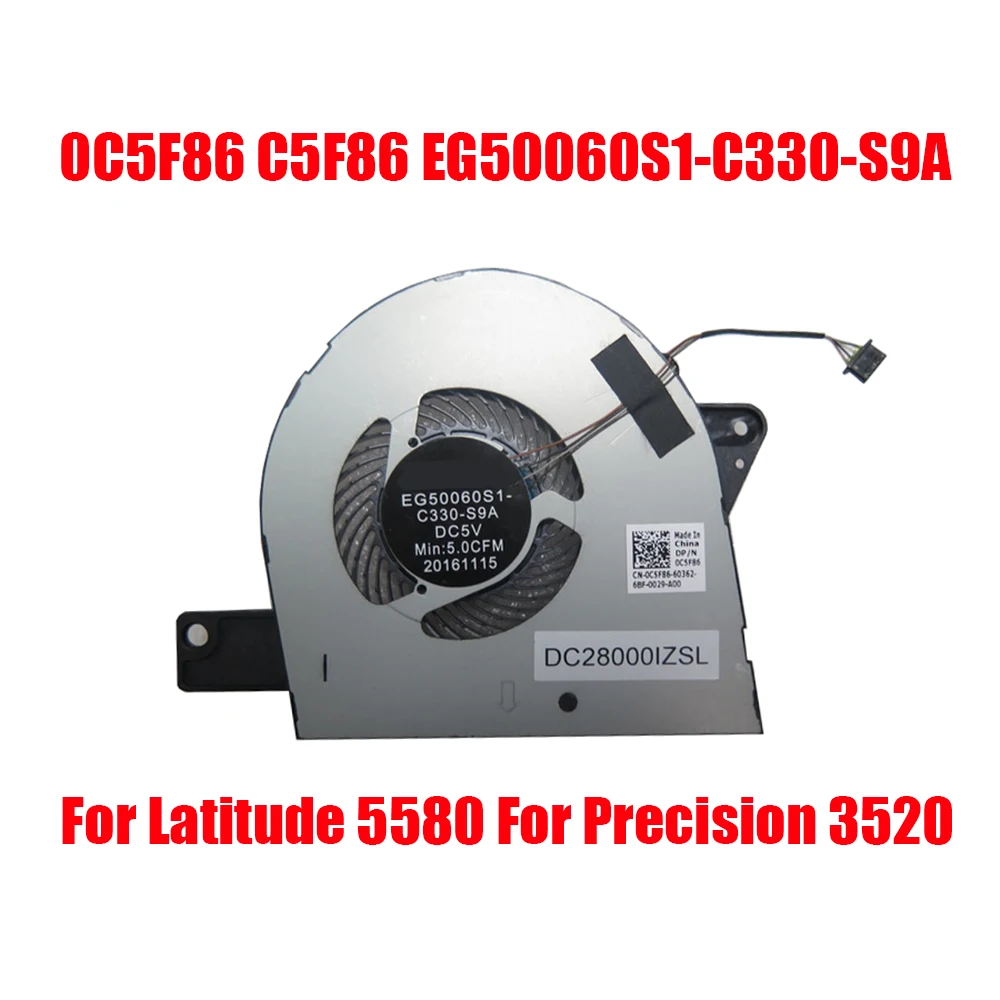 0C5F86-C5F86-Laptop-CPU-Fan-For-DELL-For-Latitude-5580-For-Precision ...