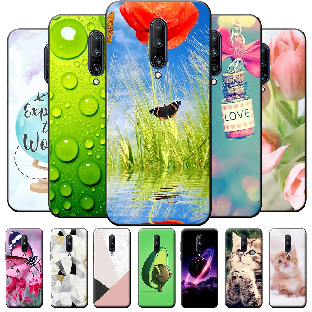Per Oneplus 7 7T Pro Cover Oneplus 8 Pro Custodia Antiurto In Marmo Colorato Per Oneplus 9Rt 5G Cute Matte Tpu Silicone Bumper