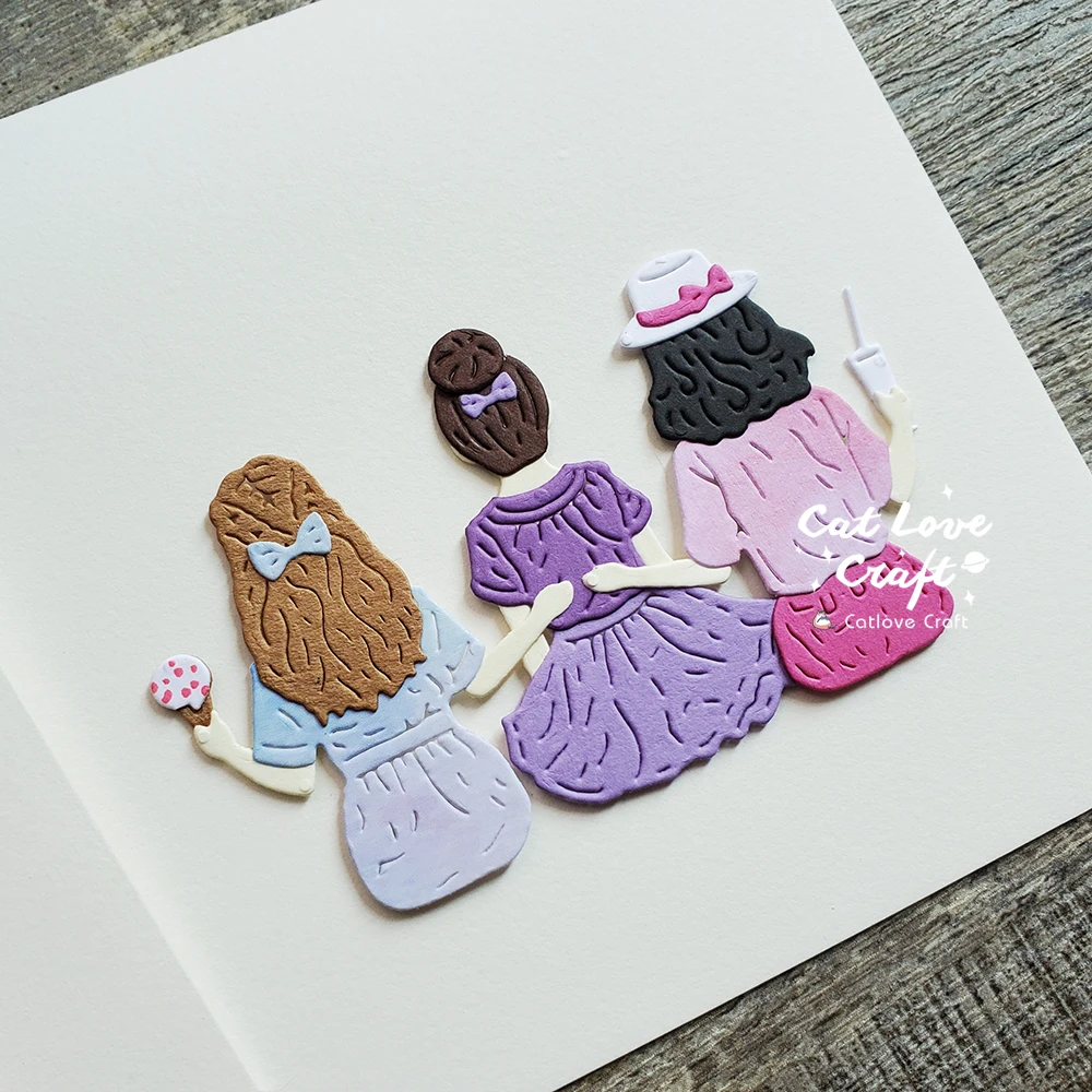 Catlove 여름 어린이 금속 절단 다이 스크랩북 금형 칼 스텐실 다이 컷 카드 만들기 DIY 공예 엠보싱 새로운 다이