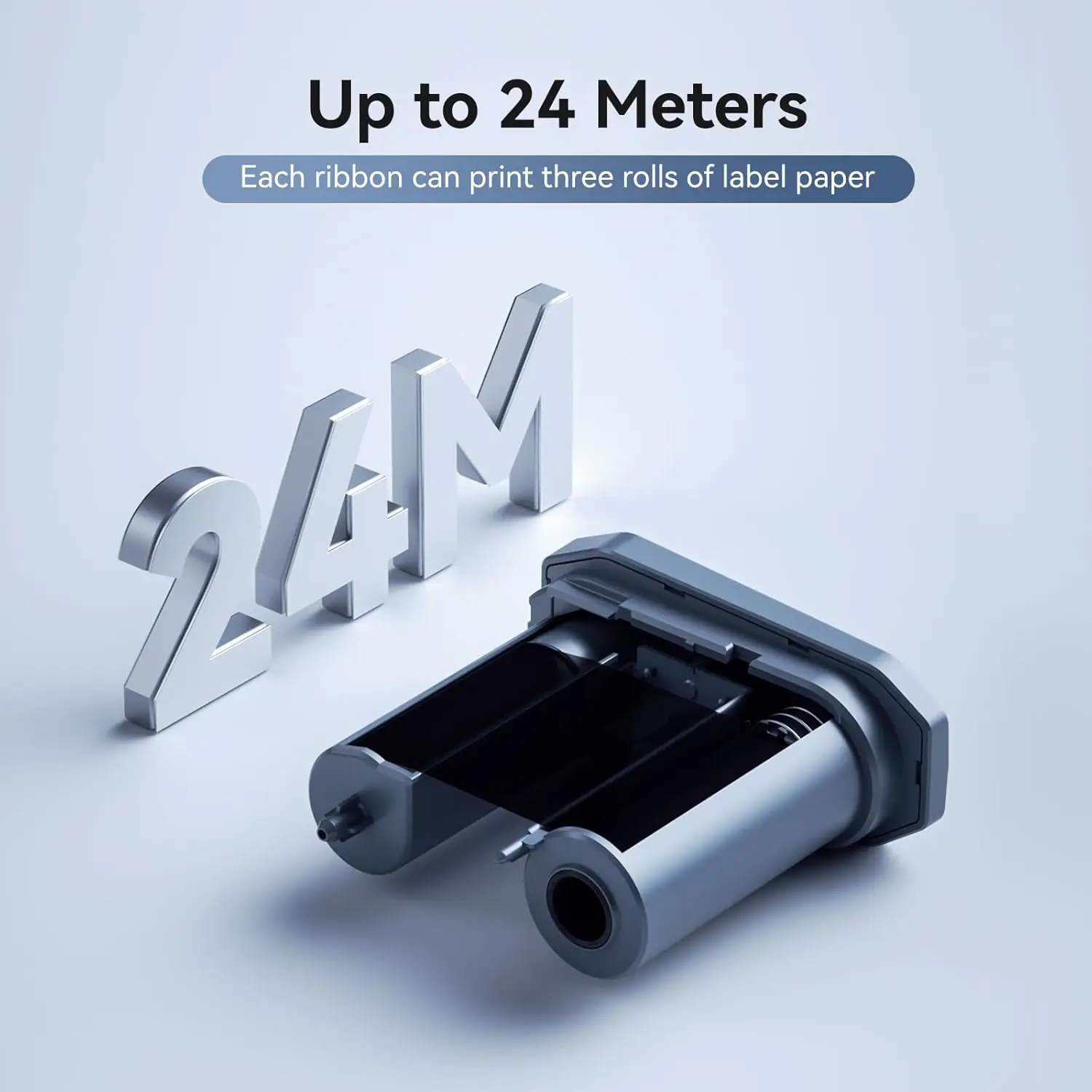 Niimbot M2 Thermal Transfer Label Printer Ribbon Black White Red Golden Green Blue Color Printing Long-term Storage