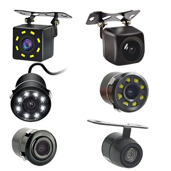 Telecamera per retromarcia posteriore HD Visione notturna HD Vista grandangolare Parcheggio Telecamera anteriore per auto Monitor di backup automatico impermeabile Colore Ima